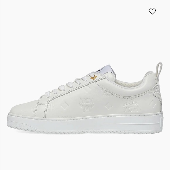 MCM Other - MCM Men's Neo Terrain Embossed Monogram Leather Sneakers in White EU 44 US 11